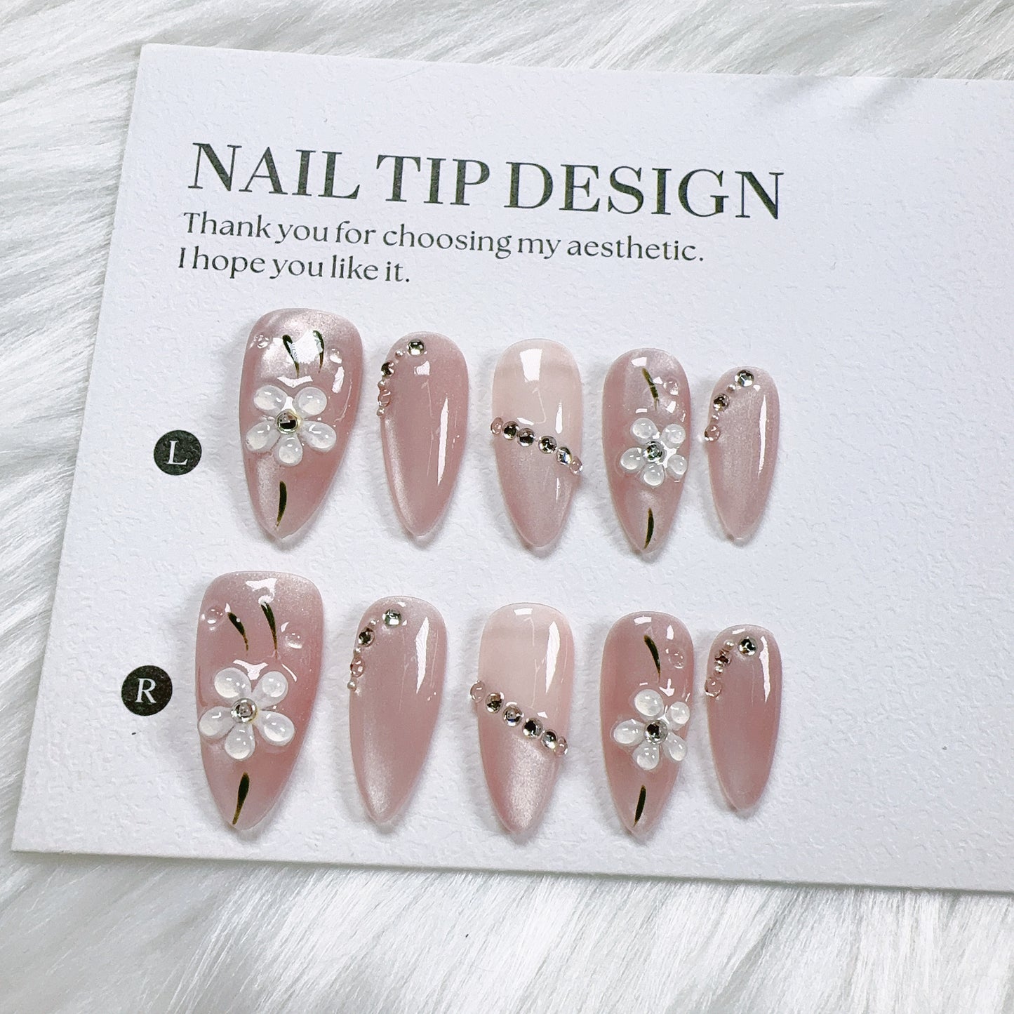 Removable Nail Sticker Set for Nail Art - Summer Peach Pink, Multiple Sizes