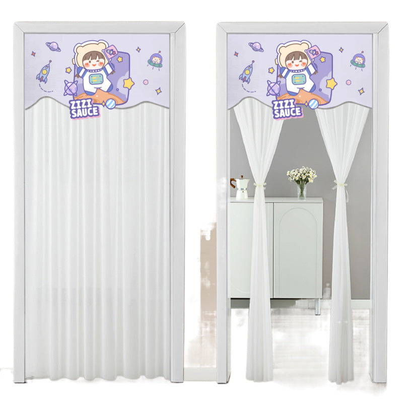 Blackout Curtain with Double-Layer Magic Tape for Home & Bedroom
