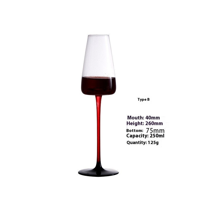 Red Wine Glass Set with Multiple Sizes and Styles - Elegant Home Barware