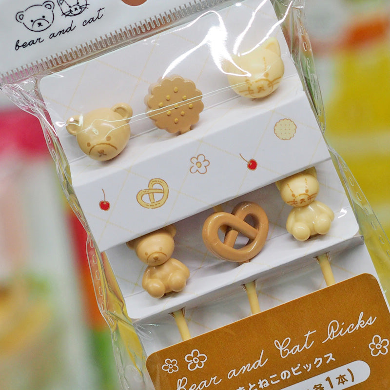 Children's Fruit-Shaped Bento Fork Set - Cute Animal & Character Styles