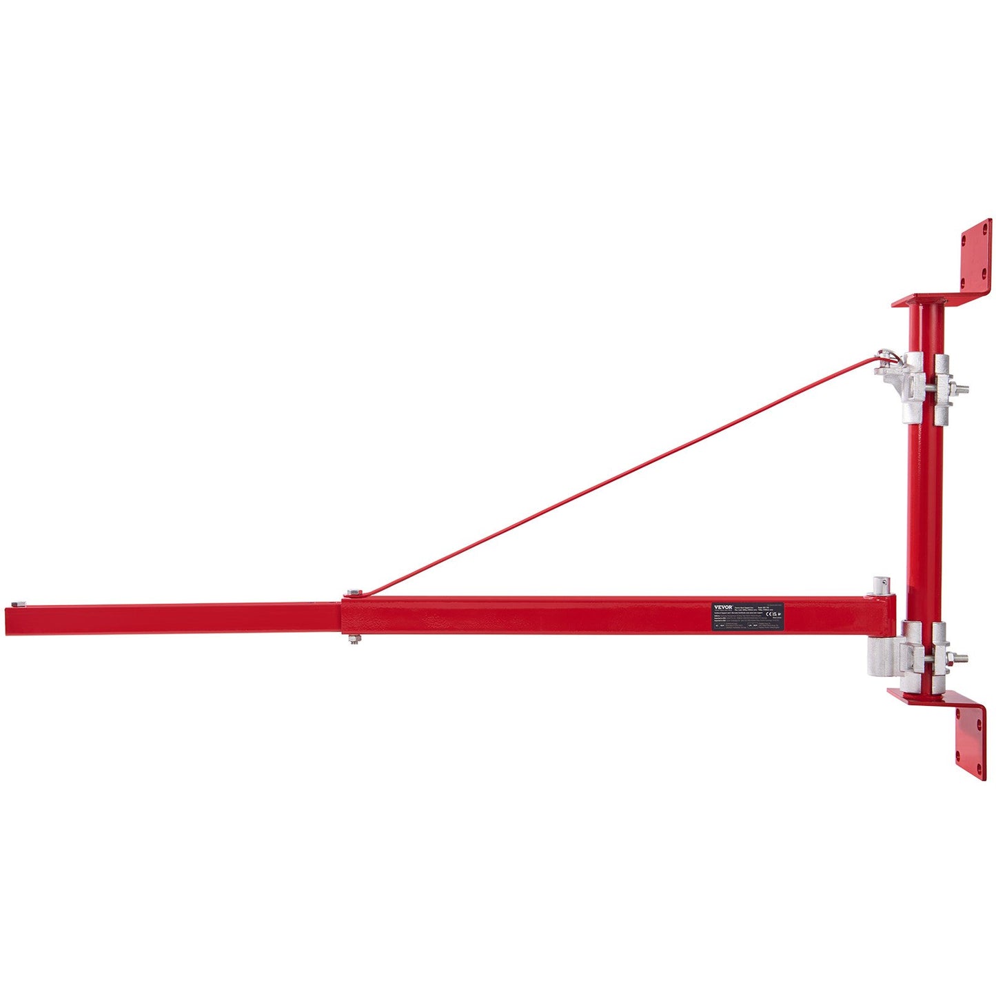 Electric Hoist Support Arm 660 Lb Max Load Swing & Adjustable Steel Frame