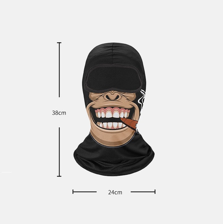 Winter Motorcycle Face Mask - Fleece-Lined Neck Warmer for Men & Women