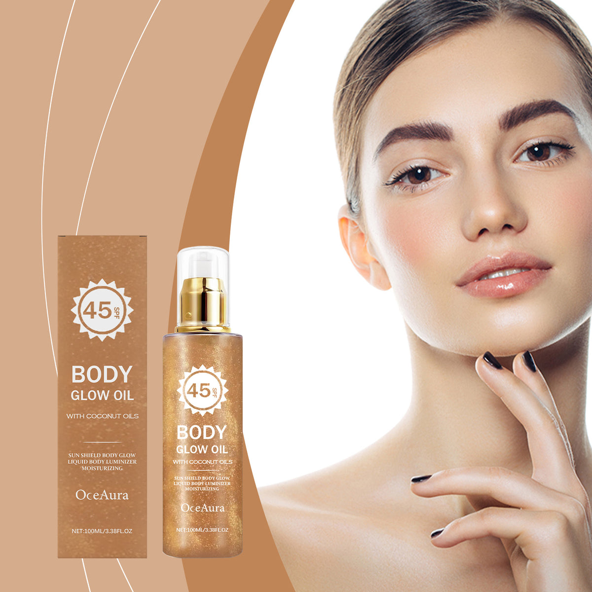 Coconut Glitter Sunscreen SPF 100ml