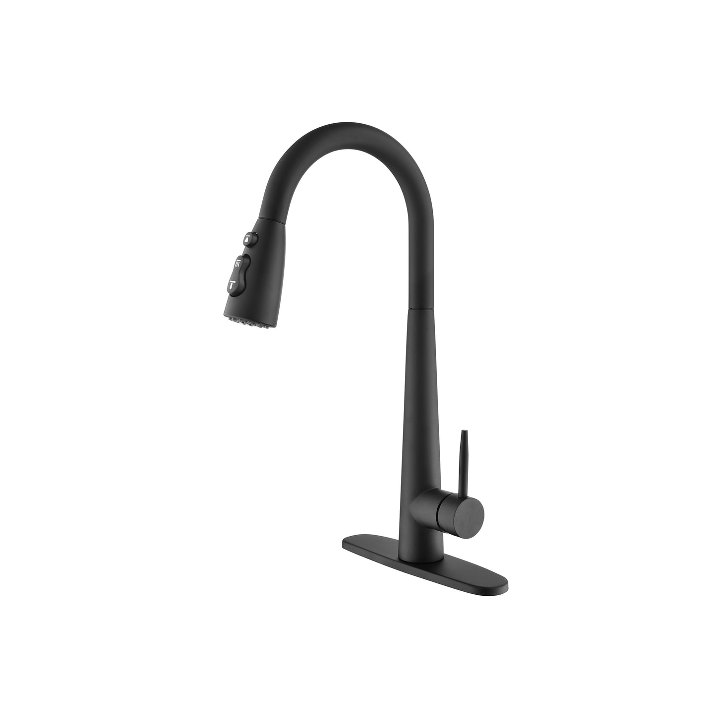 Pull-Down Kitchen Faucet with Eco-Friendly Design - Black