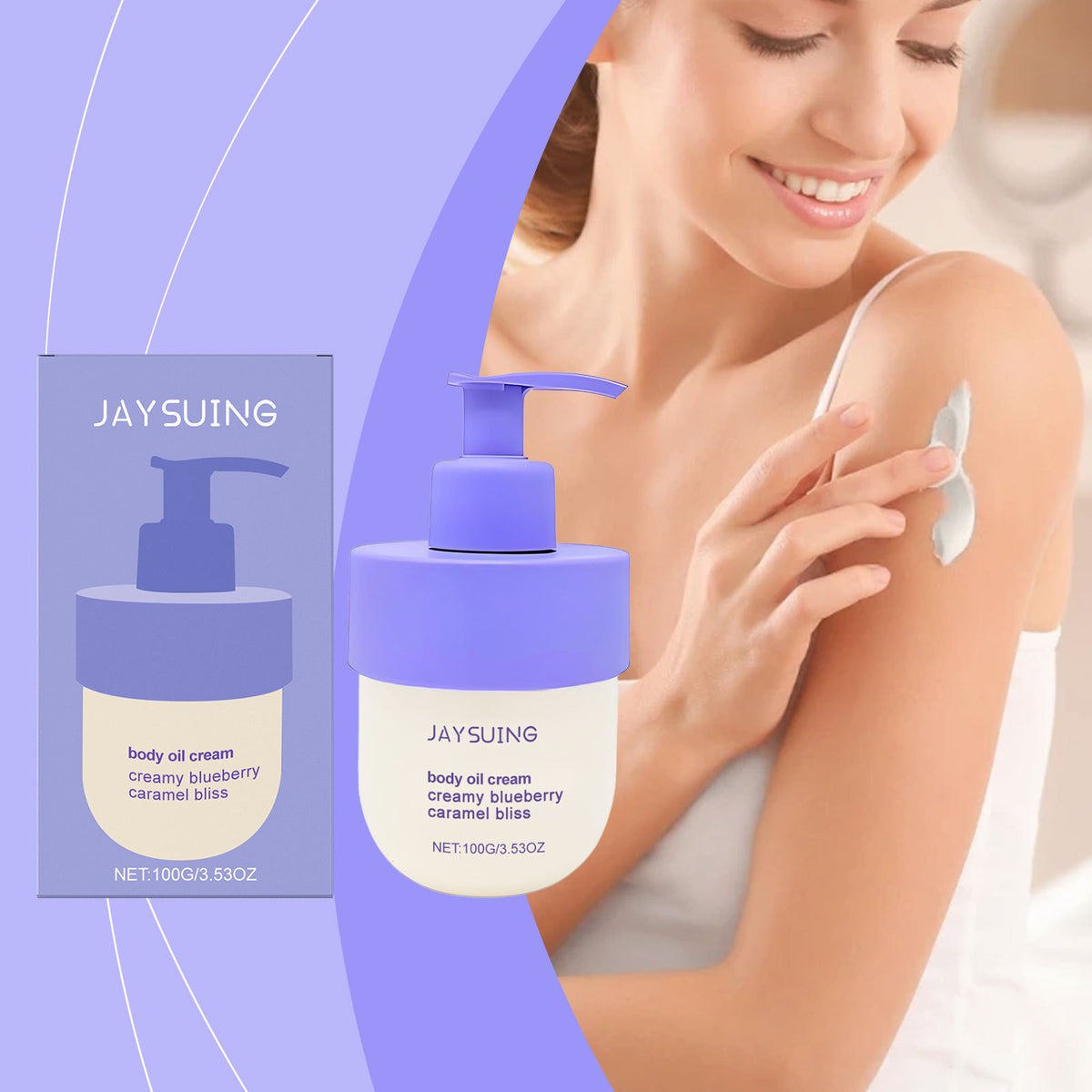 Blueberry Caramel Firming Body Cream - Gentle Moisturizer 100g
