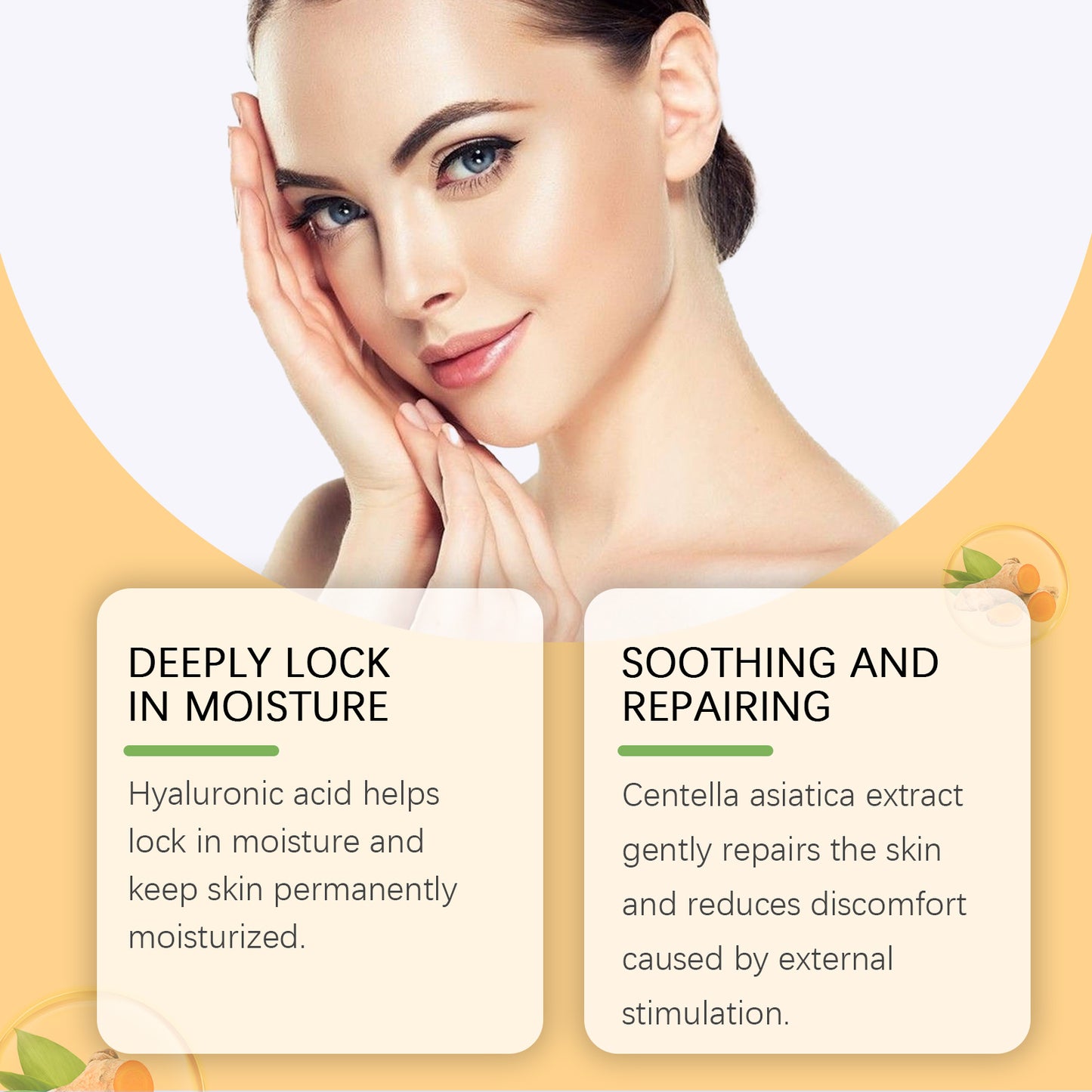 Turmeric Moisturizing Face Serum with Hyaluronic Acid & Centella Asiatica