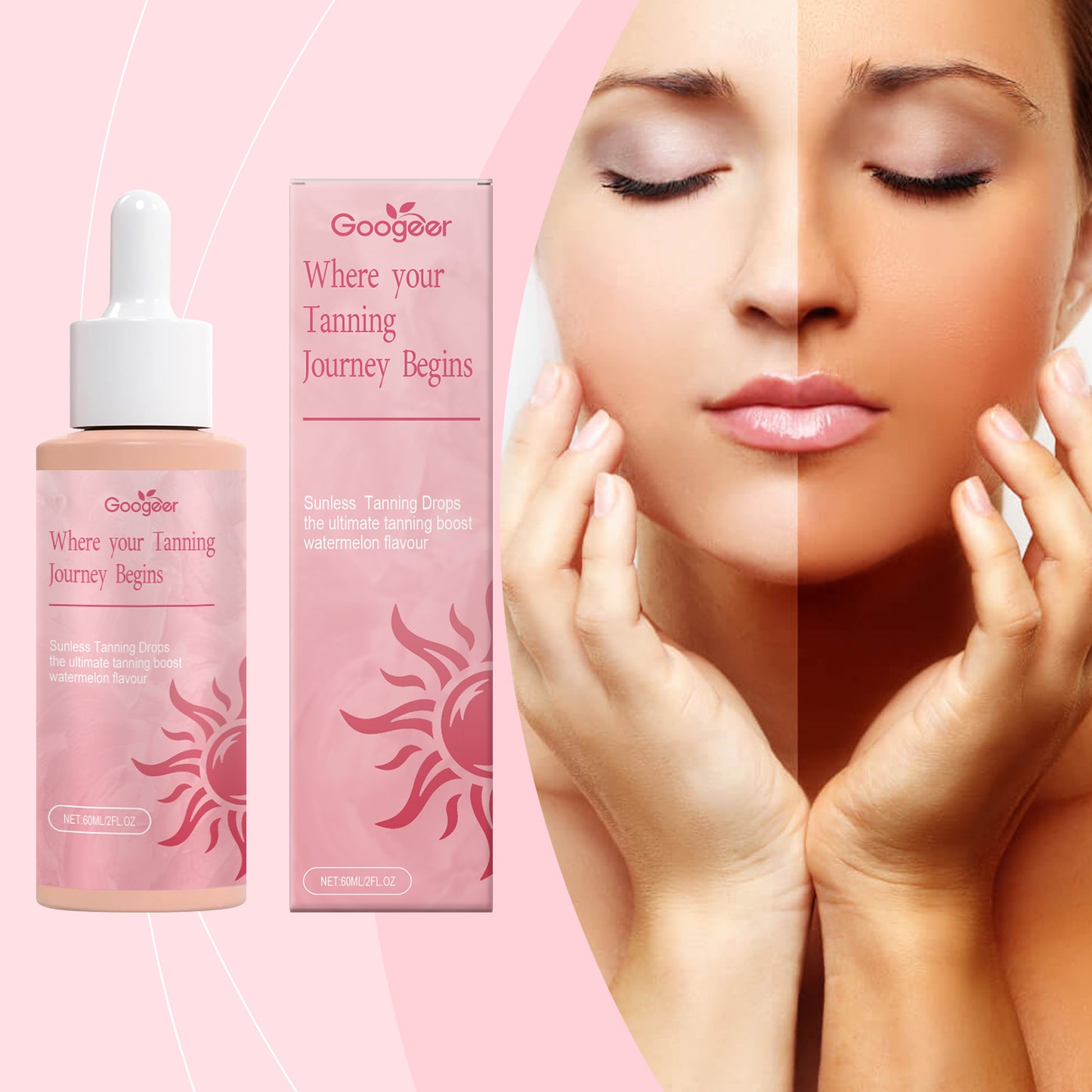Self-Tanning Drops for Body - Adjustable Glow Skin Care Treatment