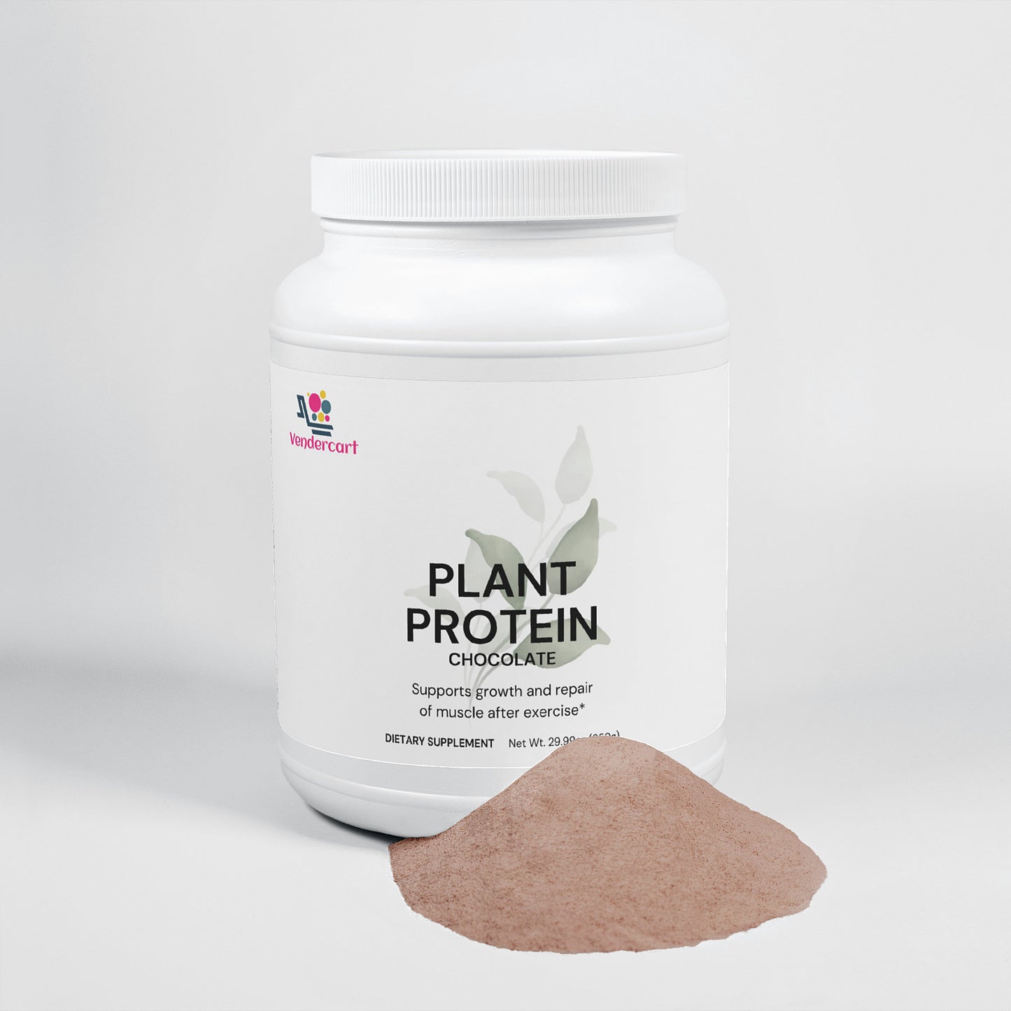 Plant Protein Powder - Chocolate - 21g Protein for Muscle Recovery