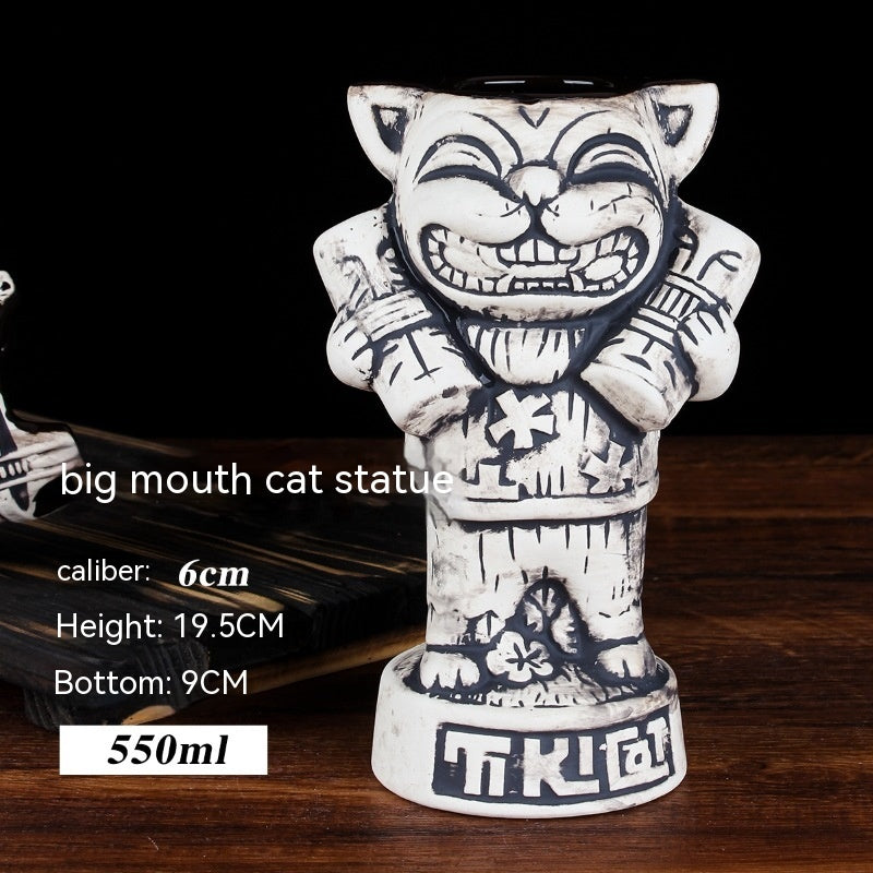 Creative Ceramic Cocktail Glass - Retro Style Multi-Design Drinkware