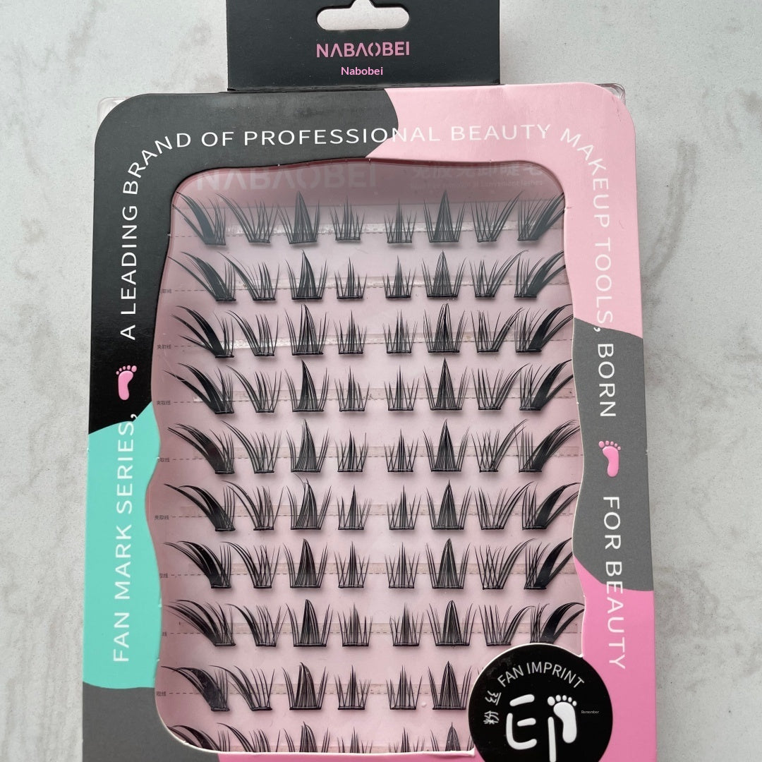 Glue-Free Segmented Cluster Eyelashes - 80 Piece Natural Mink Look Set