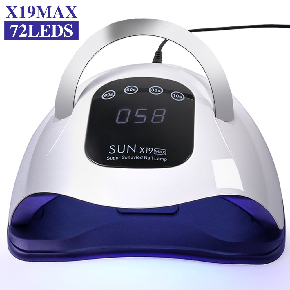 Professional UV LED Nail Lamp for Gel Polish - Fast-Curing 72-Bead Dryer