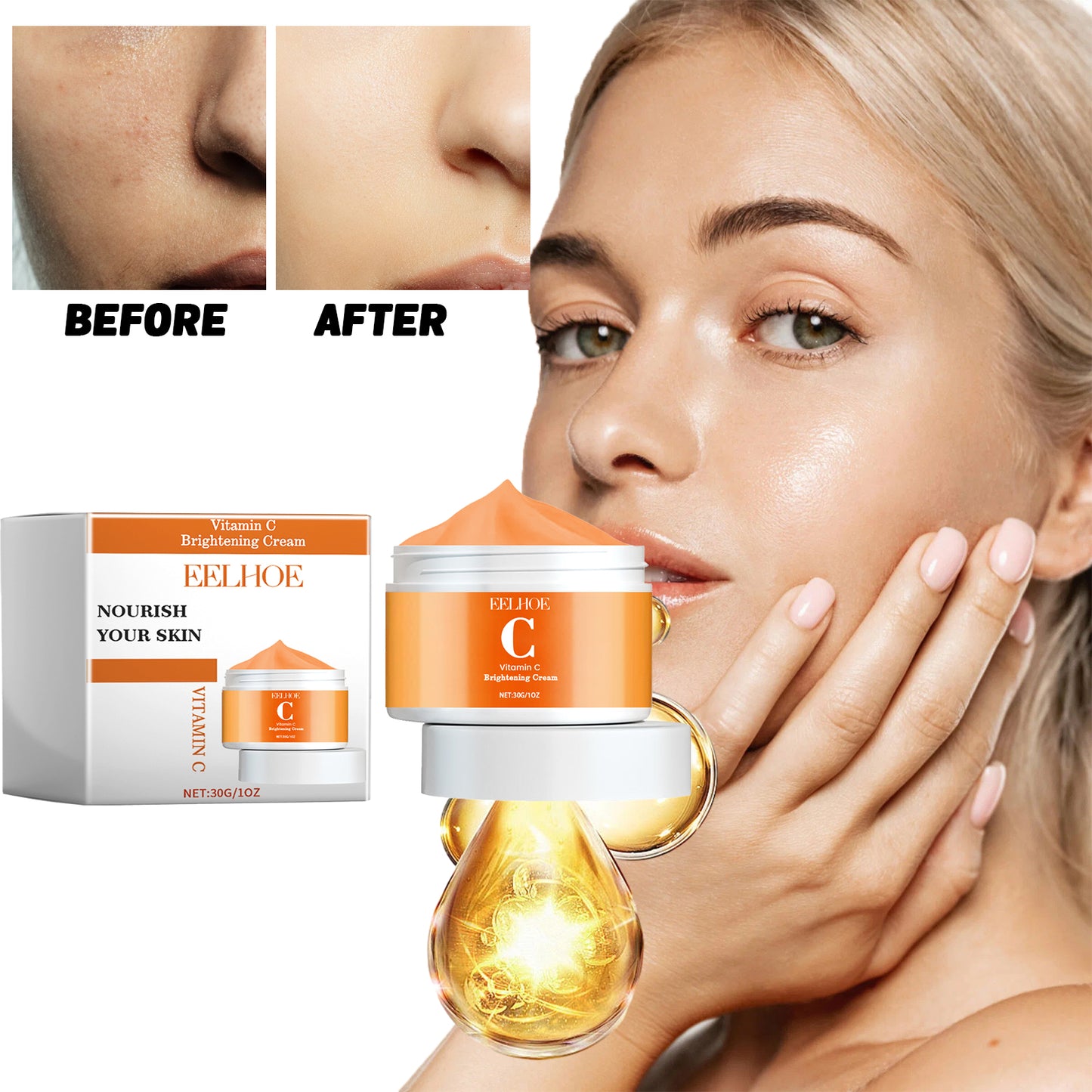 Vitamin C Brightening Face Cream - Moisturizing & Anti-Aging Skincare