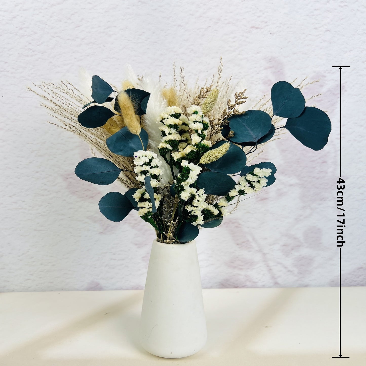 Dried Flower Bouquet - Preserved Grass Flower Arrangement for Home Decor