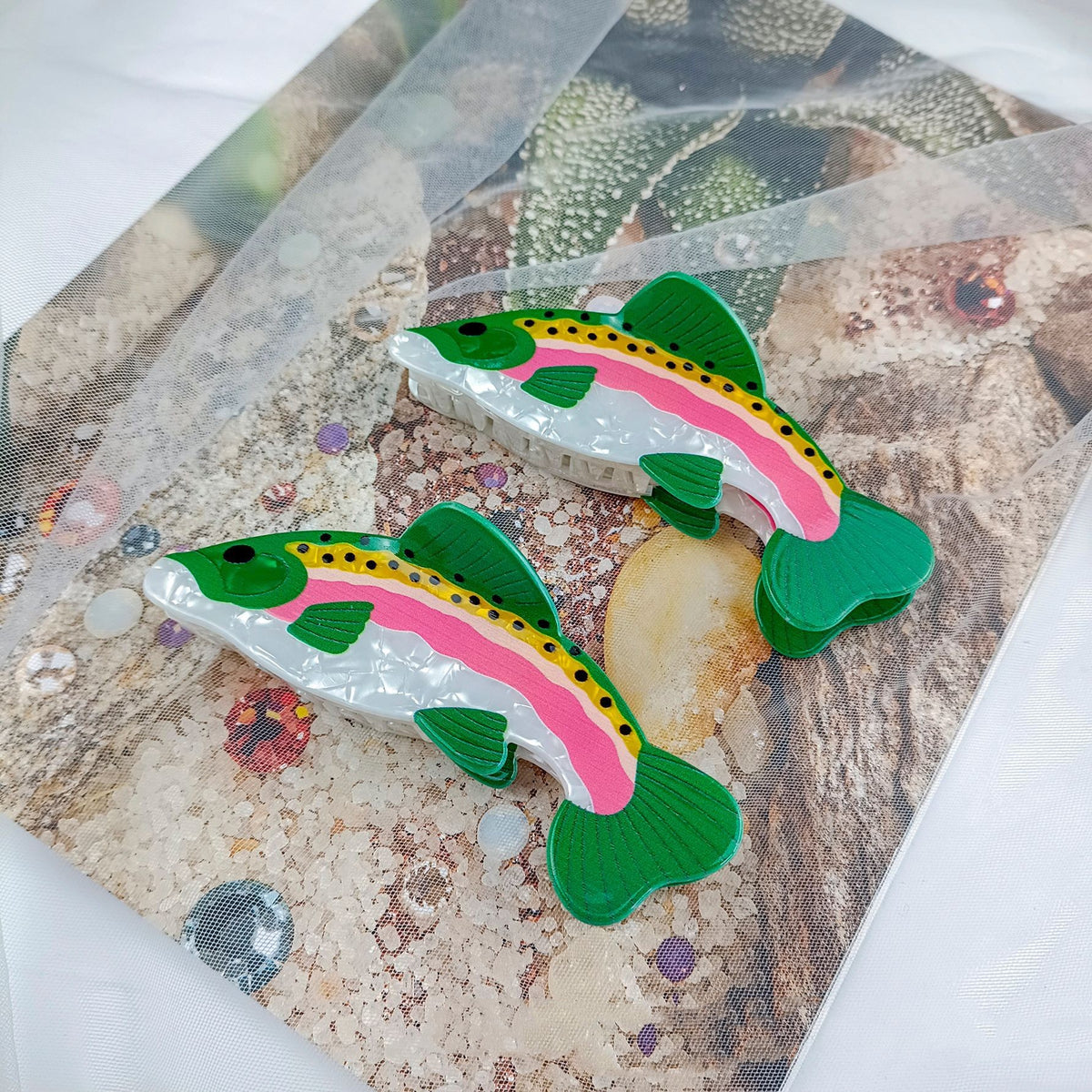 Dark Green Hair Clip - Women's Grip Design