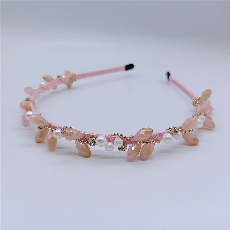 Pearl Rhinestone Hairpin Headband - Multiple Colors