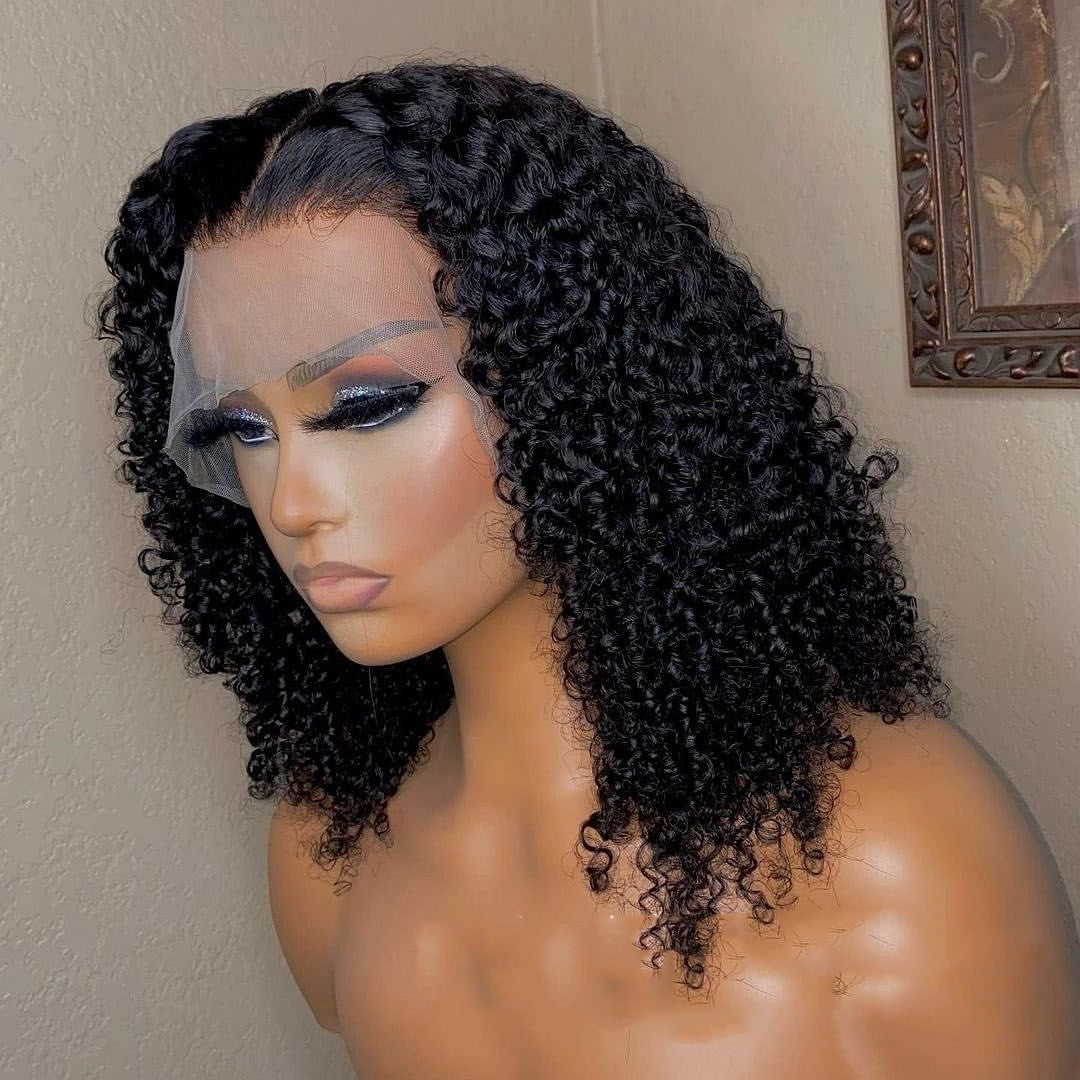 Curly 13x4 Lace Front Human Hair Wigs for Women - Natural, Soft & Dyeable
