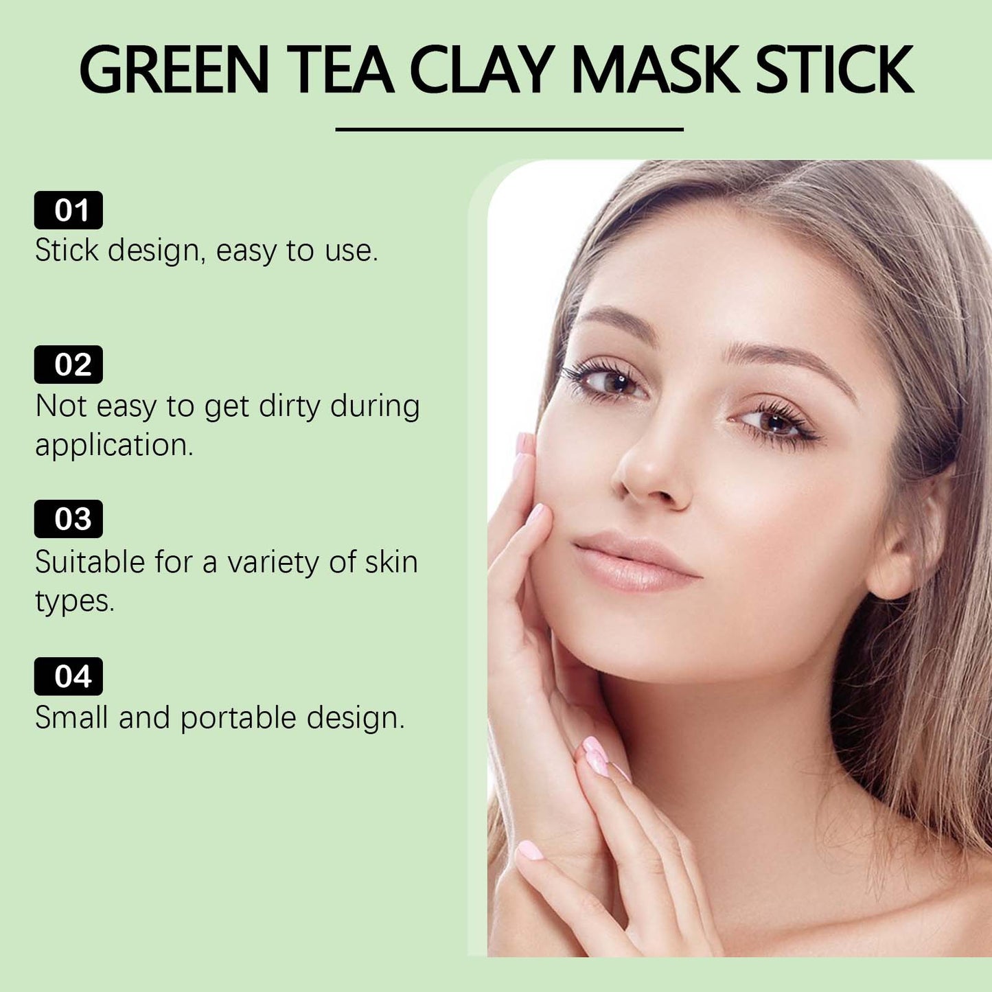 Green Tea Facial Mask Stick 30g - Skin Detox & Purifying Treatment