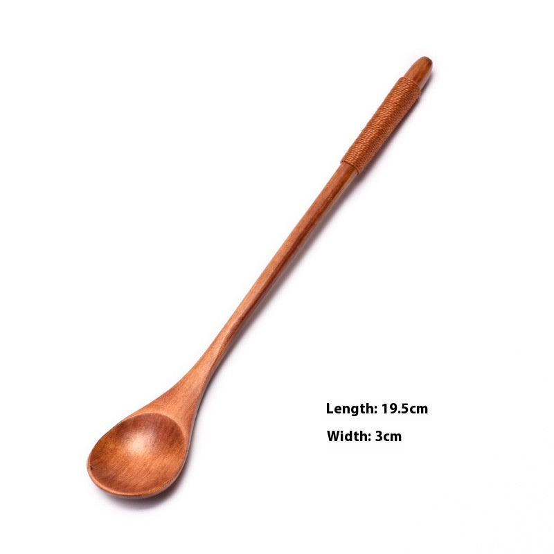 Wooden Coffee Spoon Set - Small 23cm Handles for Tea, Muddler & Stirring