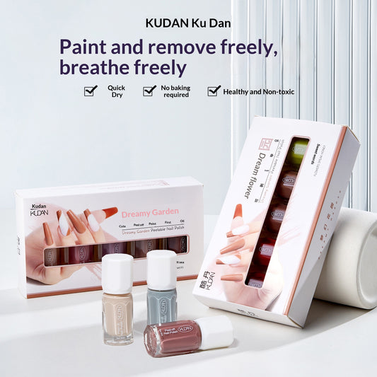 Water-Based Nail Polish Set No Baking Required - Multiple Styles