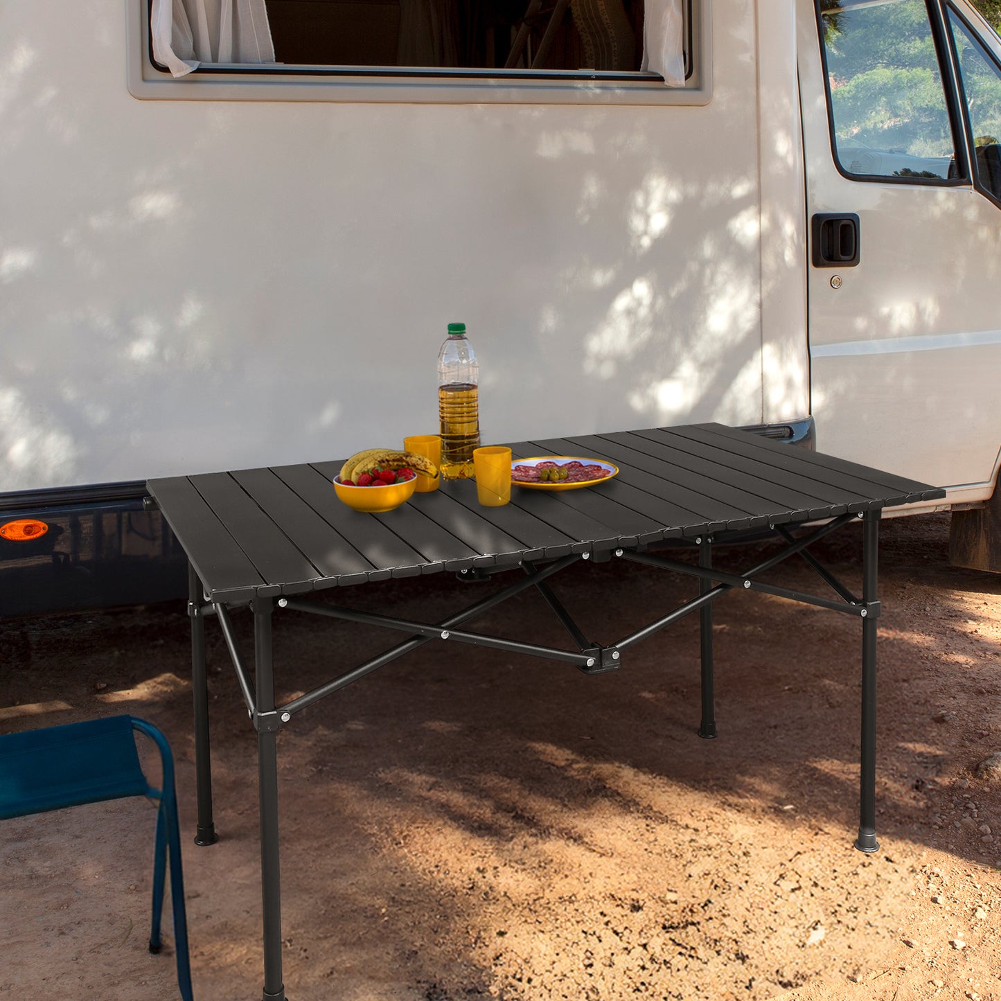 95cm Portable Carbon Steel Camping Table Outdoor Folding Ultralight