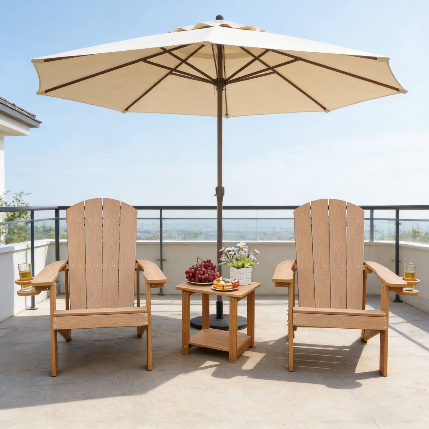 2-Piece All-Season Outdoor Lounge Chairs Perfect For Patio Chats &