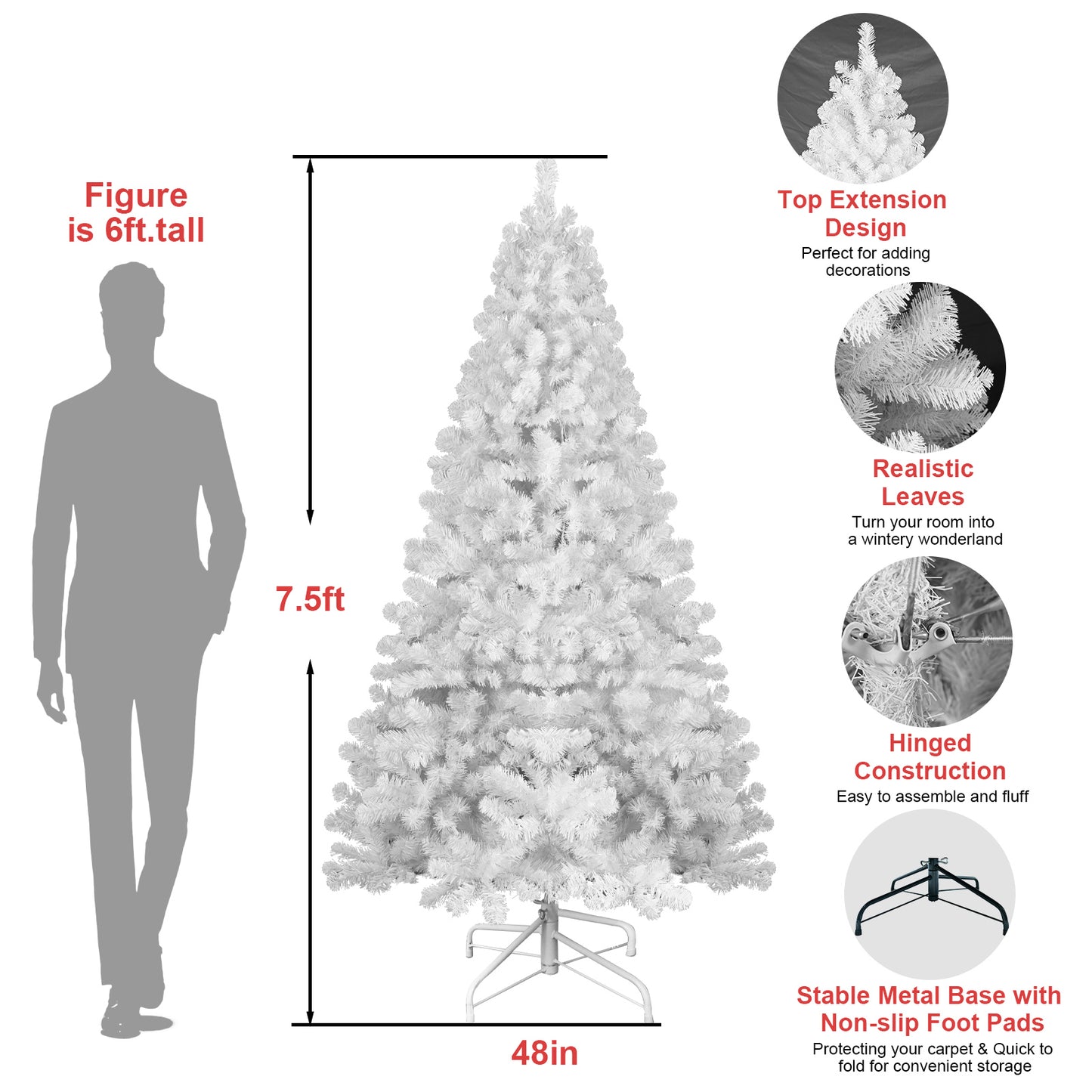 PVC Christmas Tree - Festive Holiday Decorations