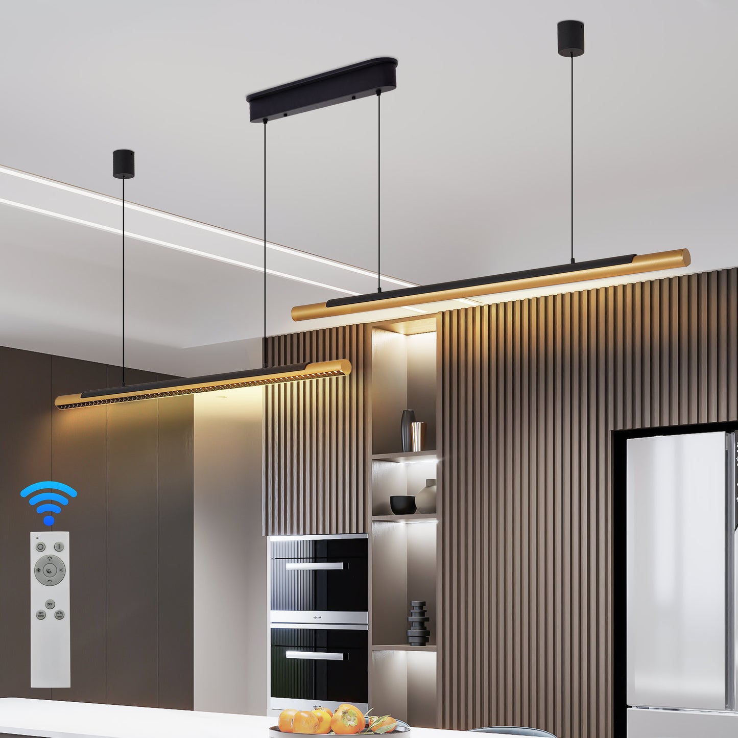 Modern Geometric 6-Light Chandelier - Stylish Metal Pendant Light Fixture