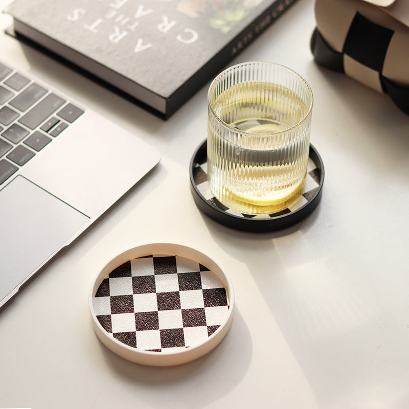 Round Heat Insulation Coaster Set - Anti-Scald Non-Slip Desk Protectors