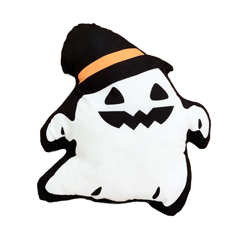 Halloween Death Doll Plush Pillow with Cartoon Design - 33x35cm