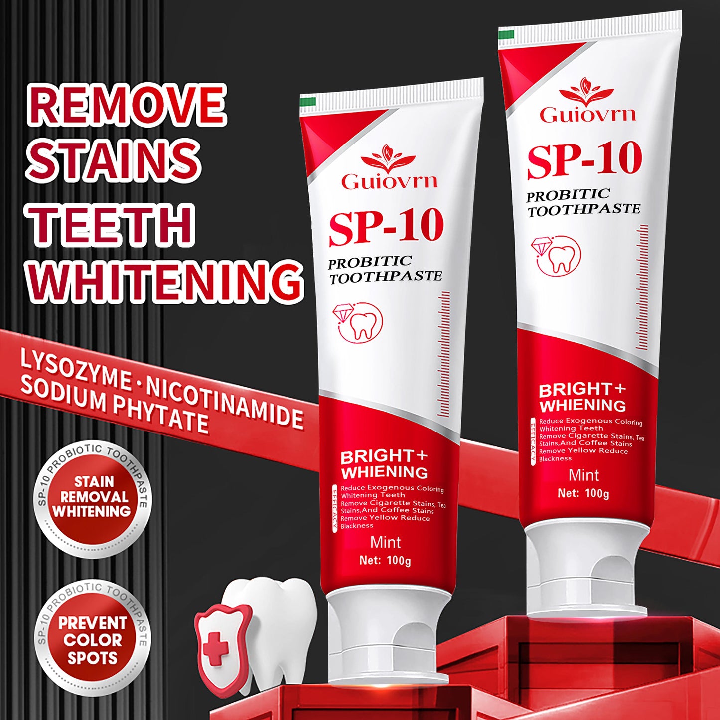 Probiotic Whitening Toothpaste - Mint Freshness Enamel Care