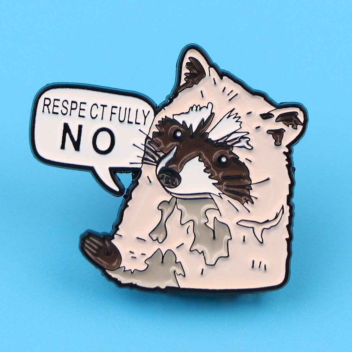 Cute Cartoon Quotation Women's Brooch - Metal Alloy Decorative Pin
