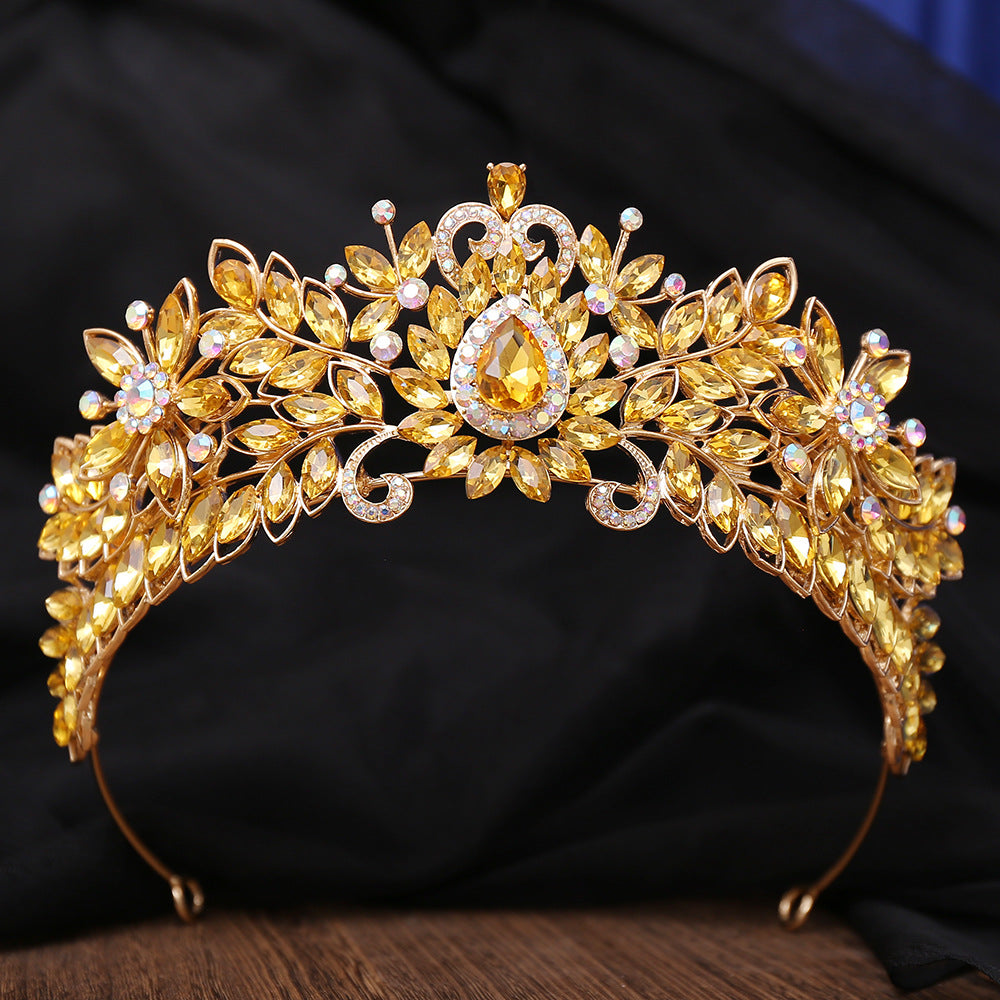 Bridal Crown Hair Accessory with Rhinestones