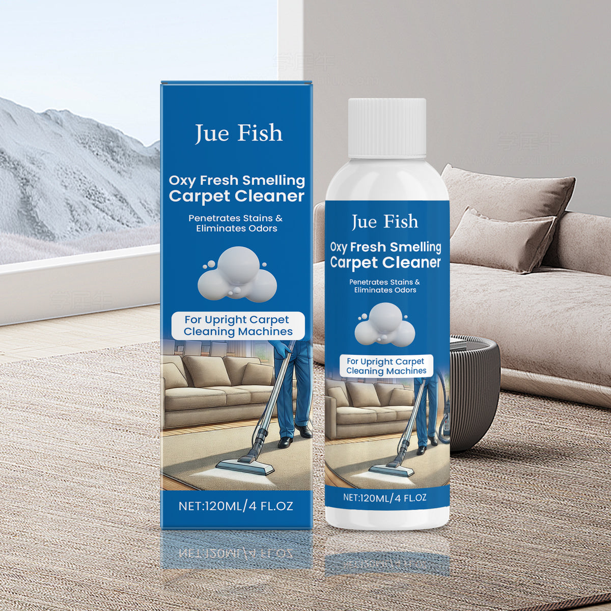 Carpet Cleaner 120ml Box - Household Cleaning Solution