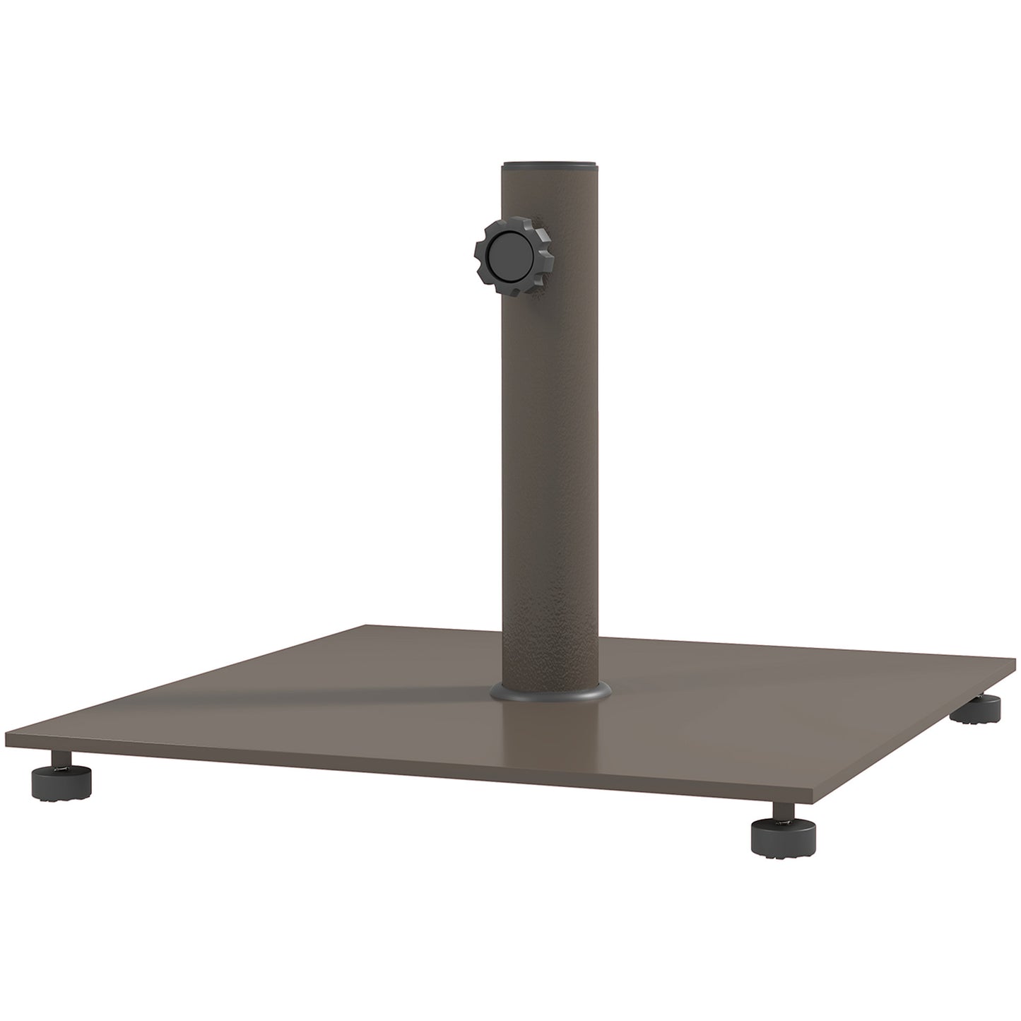 Heavy Duty Metal Patio Umbrella Base with Adjustable Foot Pads