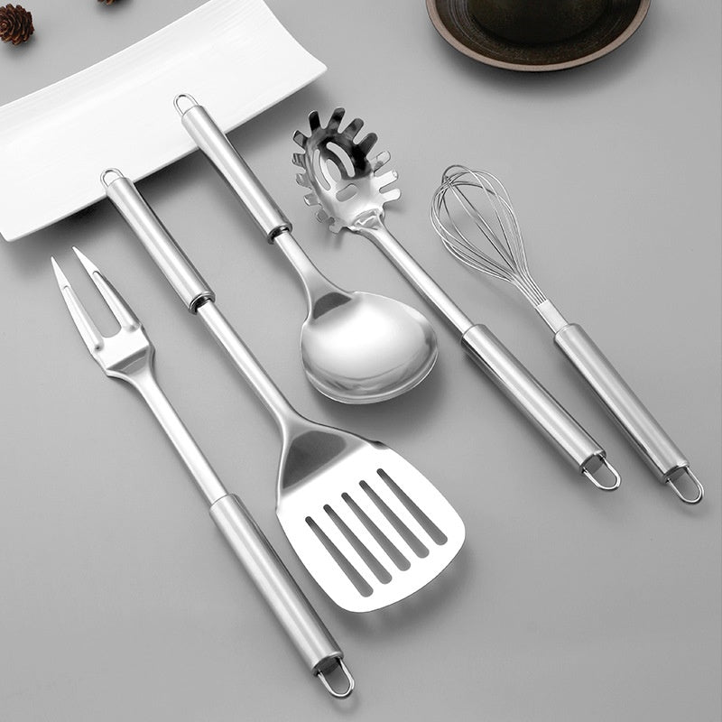 Stainless Steel Kitchen Utensils Set with Magnetic Handles - Multiple Sizes