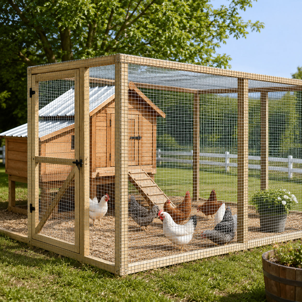 48in x 50ft Silver Metal Mesh Chicken Wire Roll - Garden Fencing