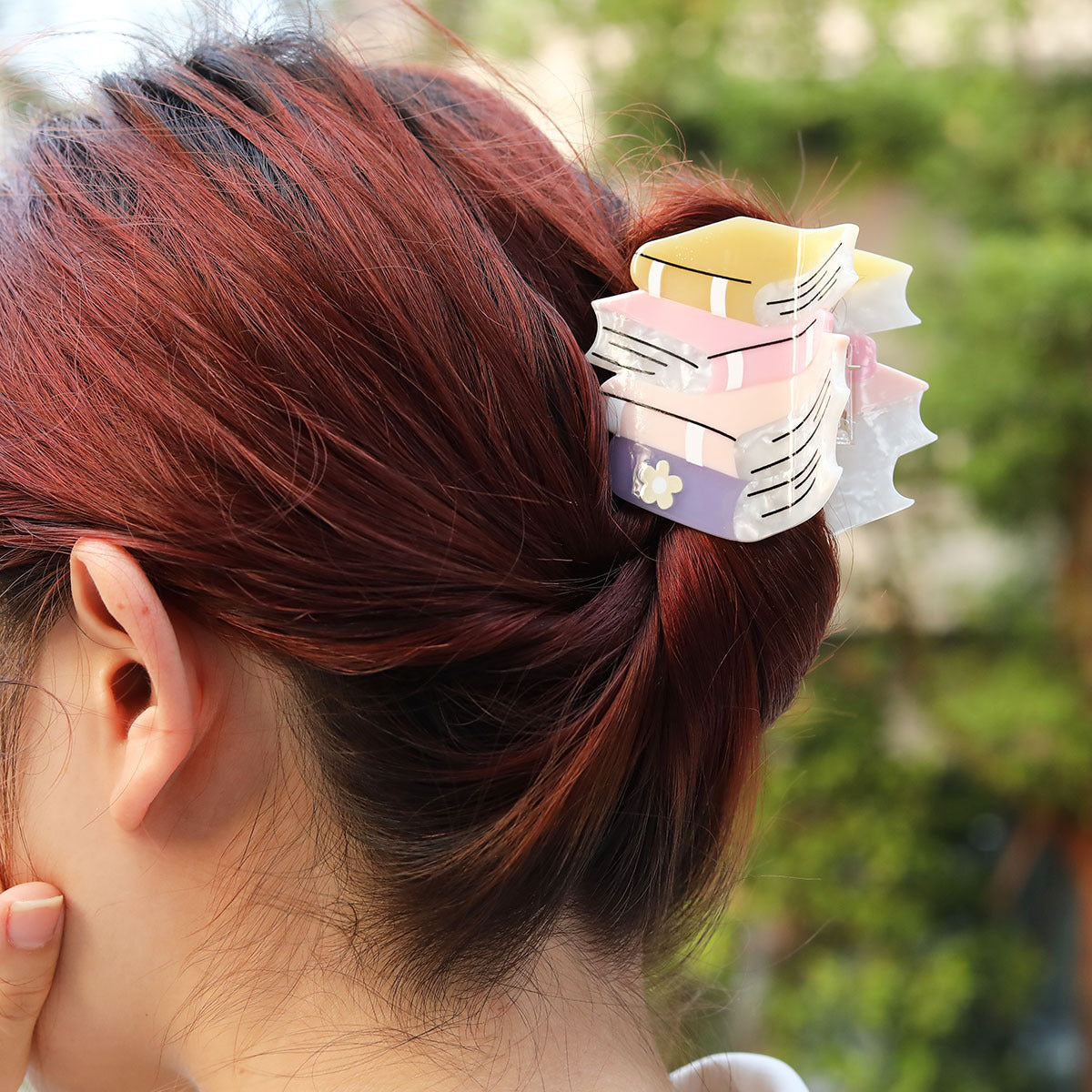 Acetate Hair Clip - Handmade Resin Pigment Design
