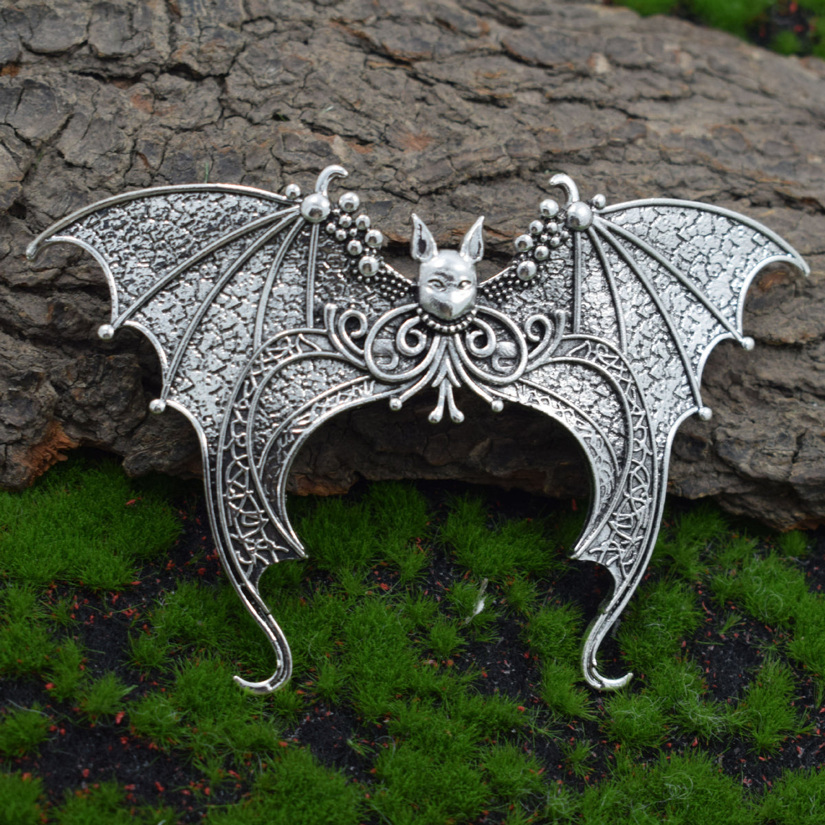 Gothic Bat Hair Clip - Dark Style
