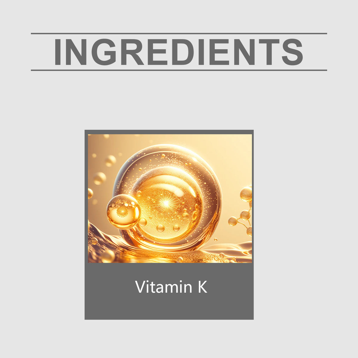 Vitamin K Dietary Supplement Softgel Capsules - 60 Count