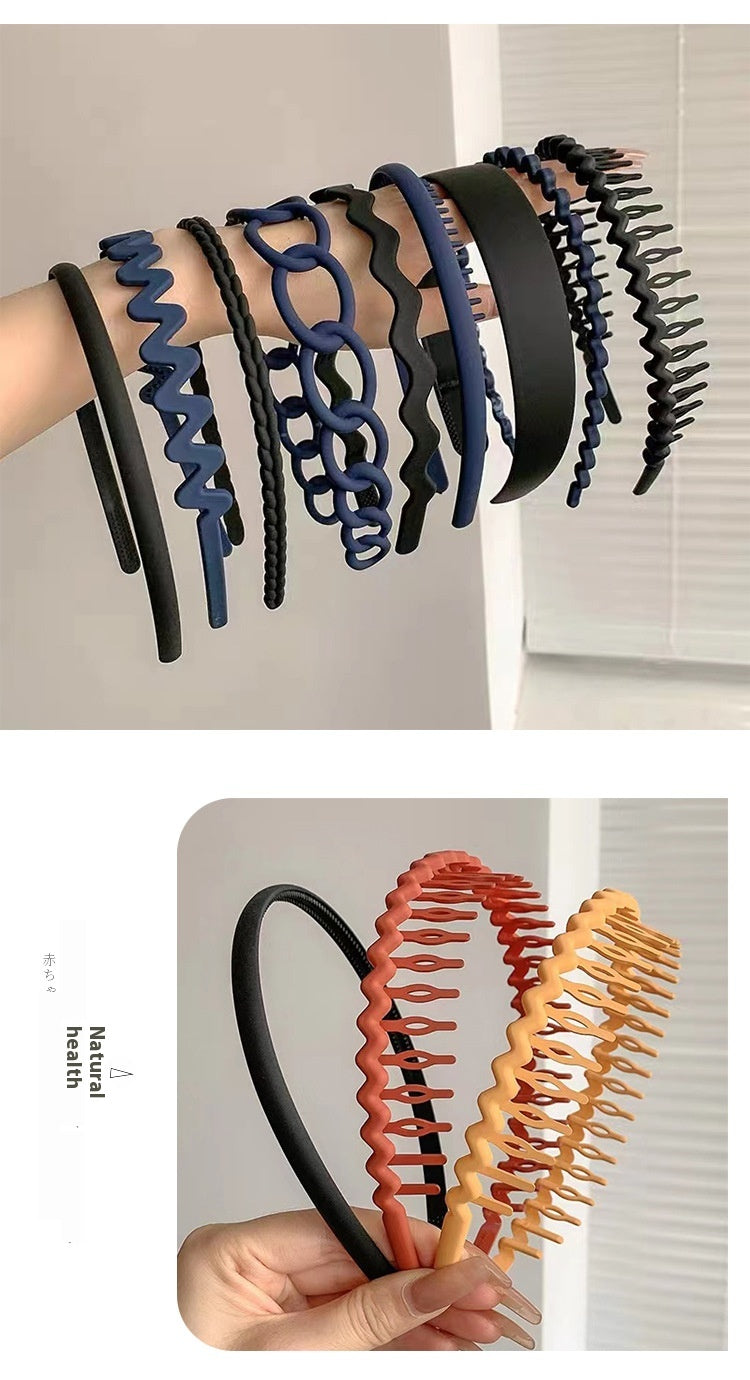 Women’s Non-Slip Tooth Headband Hair Accessory - Multiple Colors Set