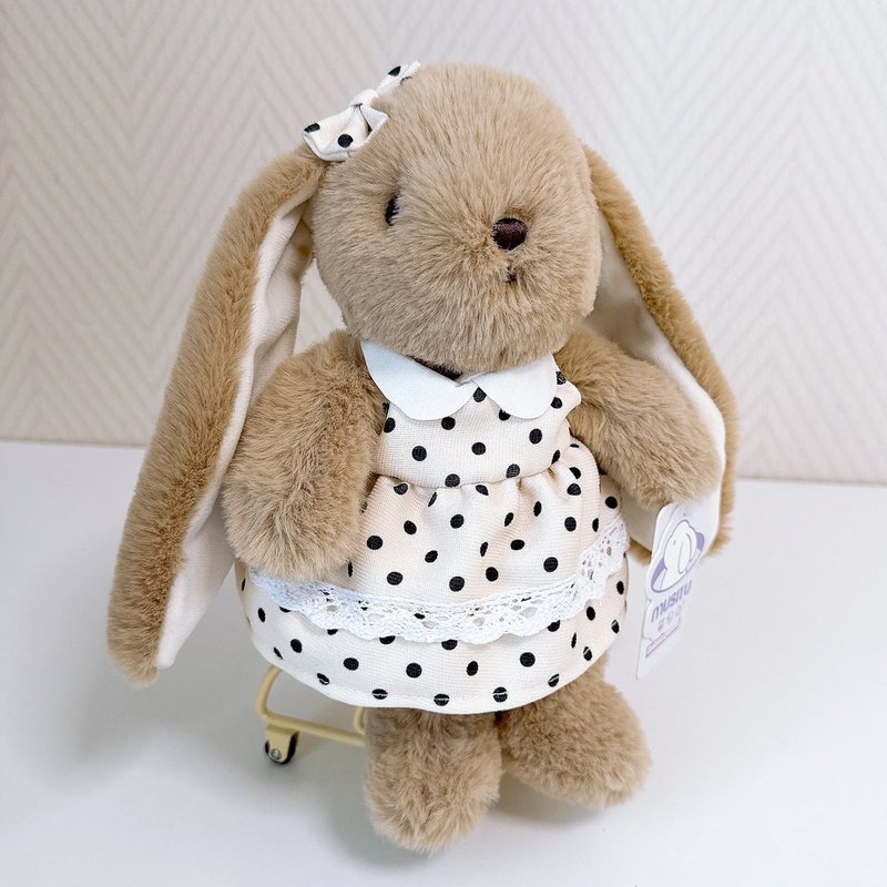 Hand Embroidered Name Plush Bunny Toy - Machine Embroidery Baby Gift