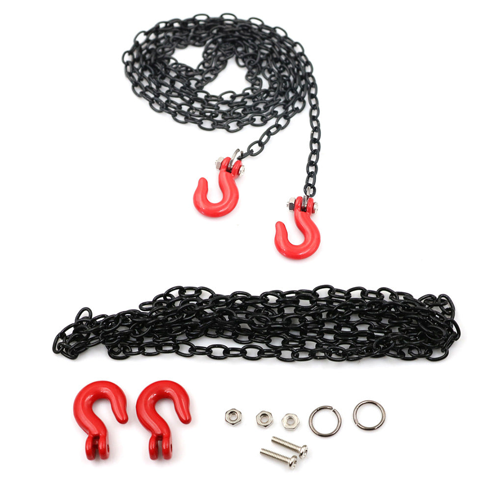 Metal Chain Hook Wire Rope for Home & Garden Storage Black