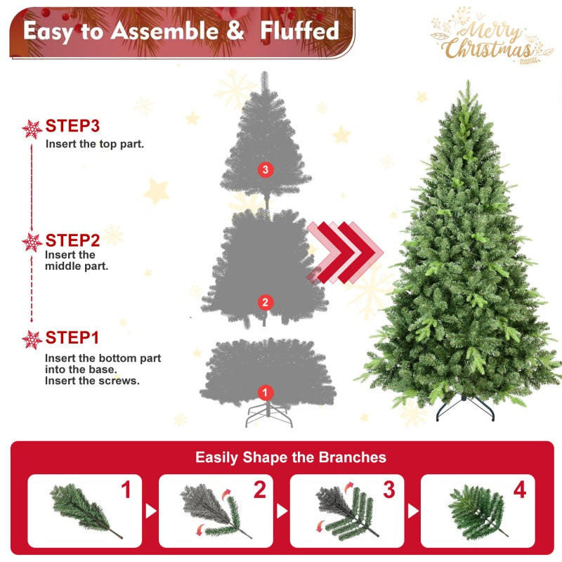 Artificial Christmas Tree - PE/PVC Mixed with Memory Wire