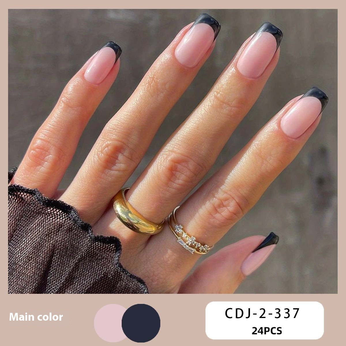 European, American & French Style Fake Nail Patch Set for Nail Art