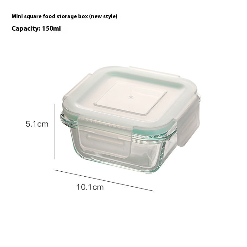 Glass Lunch Box Food Grade Sealed Container for Microwave Oven
