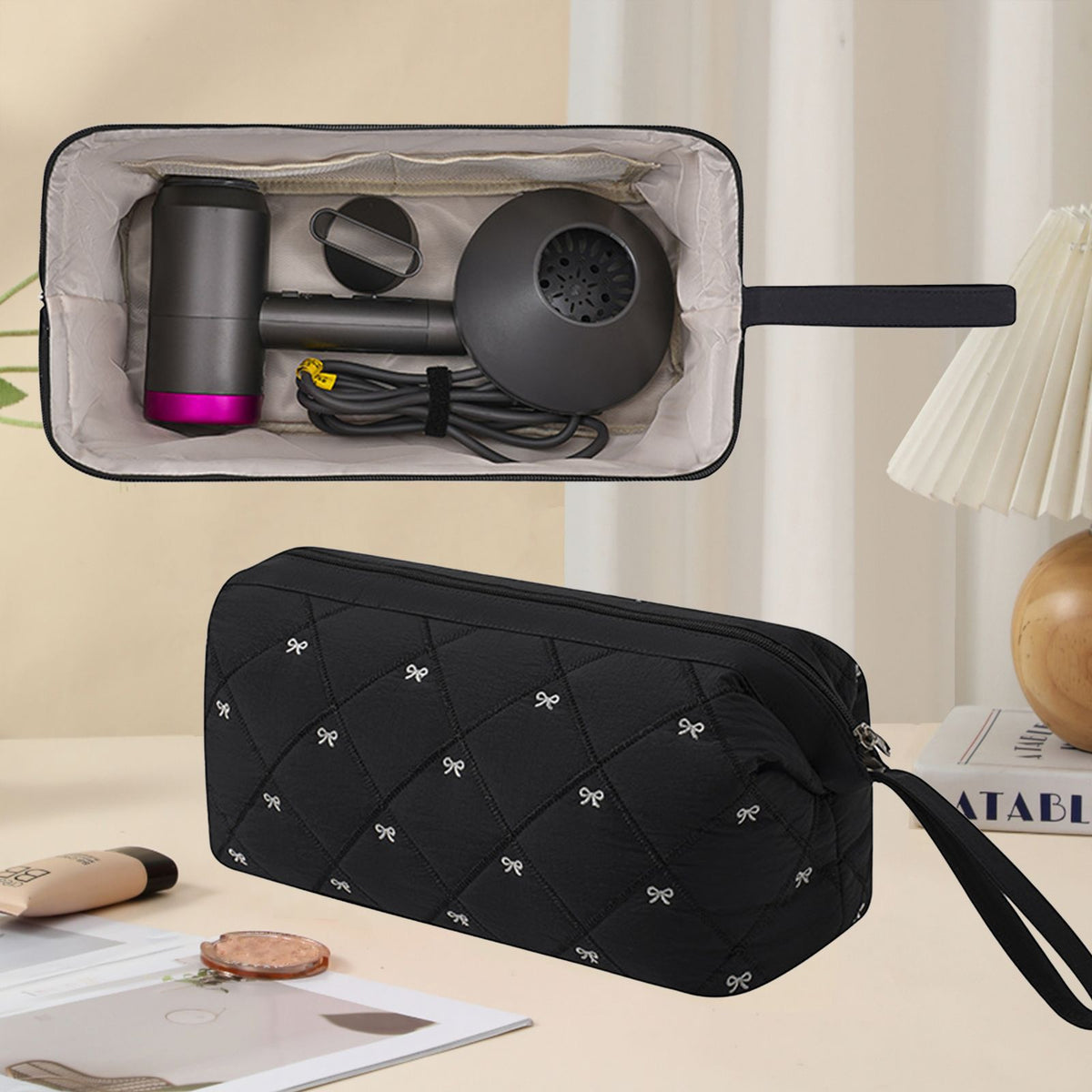 Multi-Function Hair Styling Storage Bag for Curling Irons and Hair Dryers