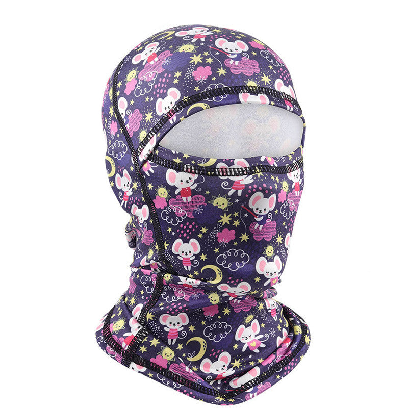 Kids Ski Face Protection Headgear Set
