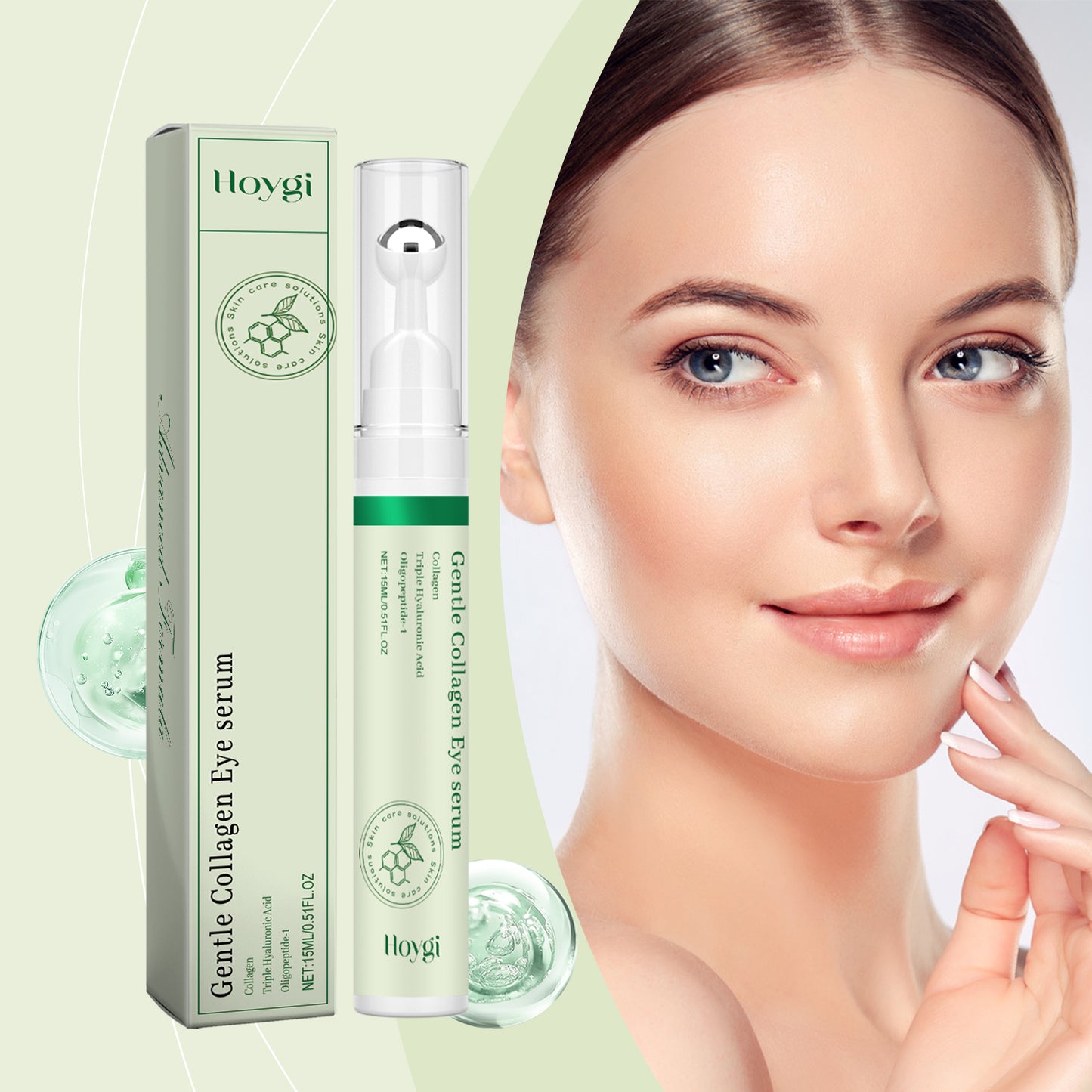 Collagen Eye Serum Roller - Hydrating and Firming Eye Treatment 15ml