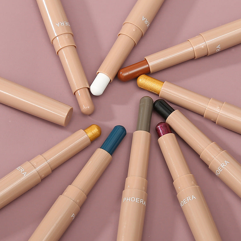 Monochrome Lipstick & Eyeshadow Stick Makeup Set - Multiple Colors