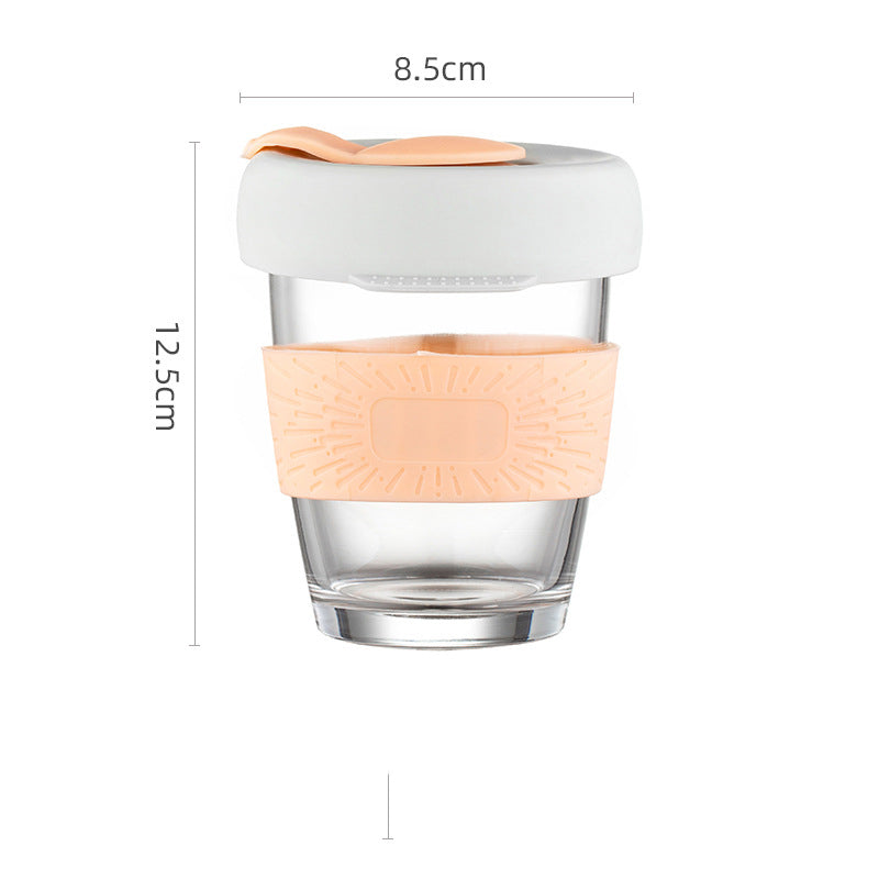 Silicone Water Cup with Lid - Girl Student Drinking Bottle, Multiple Colors